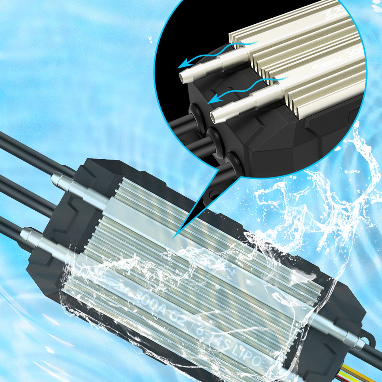 ZTW MOSFET Technology IP67 Dual Operation 70A-300A HV Programmable ESC