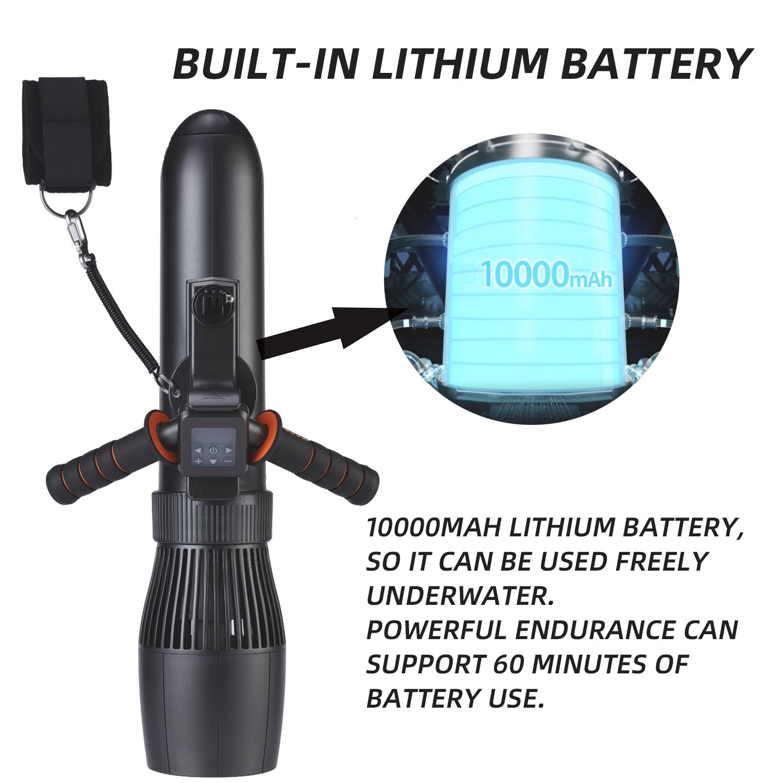 TD01 500W 22.2V Handheld Ready To Dive Underwater Thruster Booster With Battery