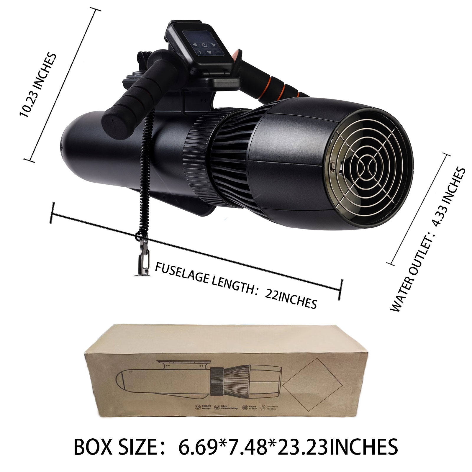 TD01 500W 22.2V Handheld Ready To Dive Underwater Thruster Booster With Battery