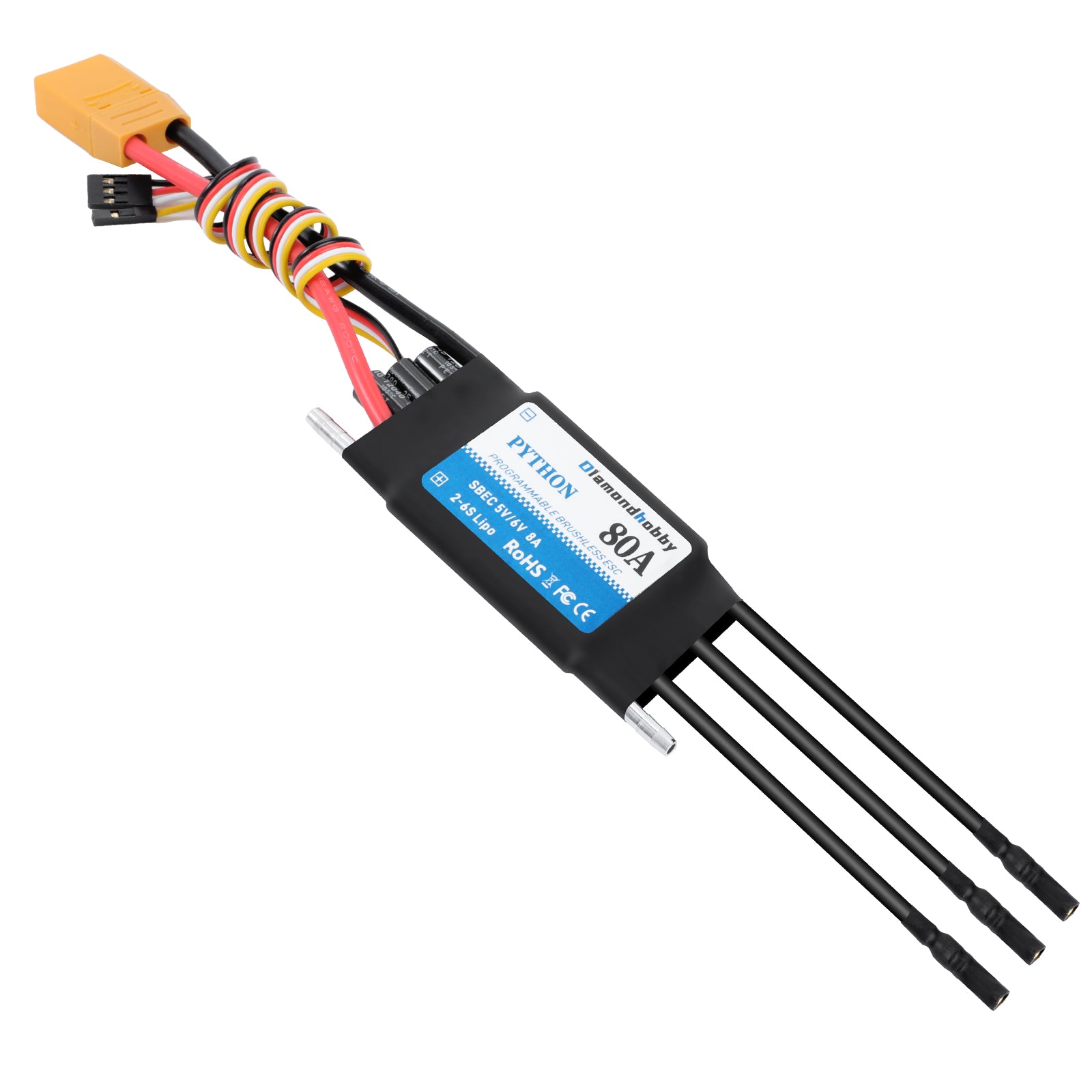 PYTHON Series Marine ESCs | High-Performance Waterproof  for RC Boats (20A-130A)