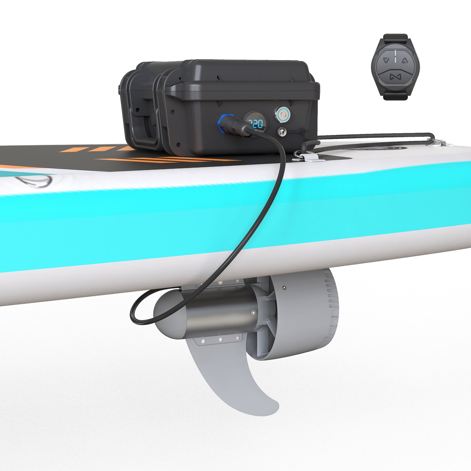 Y02 10km/h 22V 500W Electric  Fin Kit SUP Underwater Thruster with Battery for Paddle Board Boat
