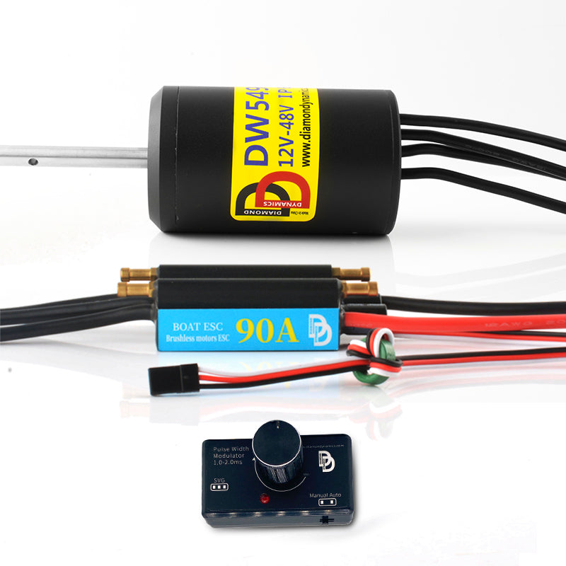 DW5490 12-48V IP68 1850W Fully Sealed Brushless Motor For Underwater Facility