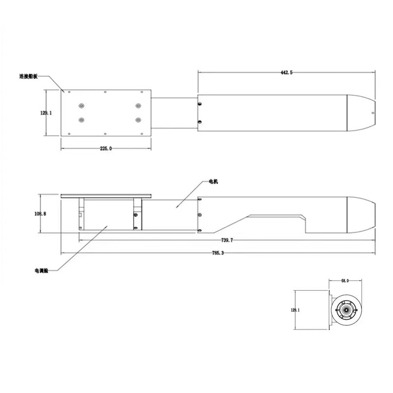 E12 84V 143A 12KW 67KG ESC Fast Speed Superior Pump Jet Underwater Thruster