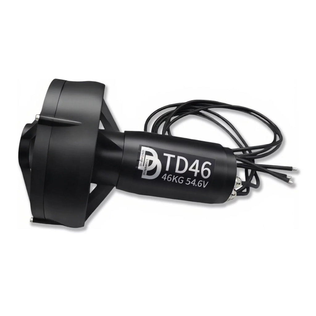 TD46kg 54.6V 5000W 30-35KM Underwater Thruster For Foil Surfboards Boats