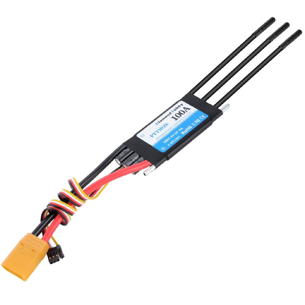PYTHON Series Marine ESCs | High-Performance Waterproof  for RC Boats (20A-130A)