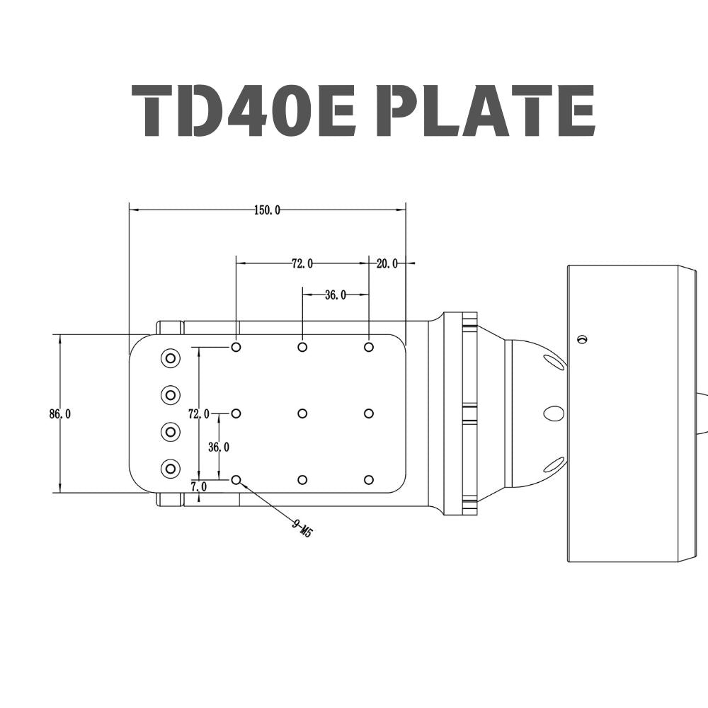 TD40/E 50V 3500W Underwater Thruster for Electric Yacht Utility Boat