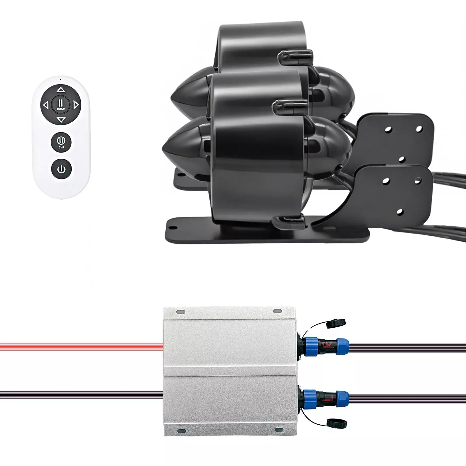 TD6E CW&CCW 24V 14kg 800W Underwater Thruster For Kayaks Fishing Boat