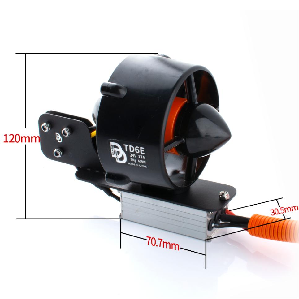 TD6E CW&CCW 24V 14kg 800W Underwater Thruster For Kayaks Fishing Boat