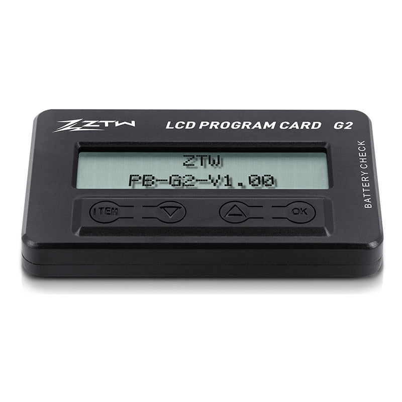 ZTW ESC Programming Card - Multi-Function Lipo Voltmeter & Servo Tester