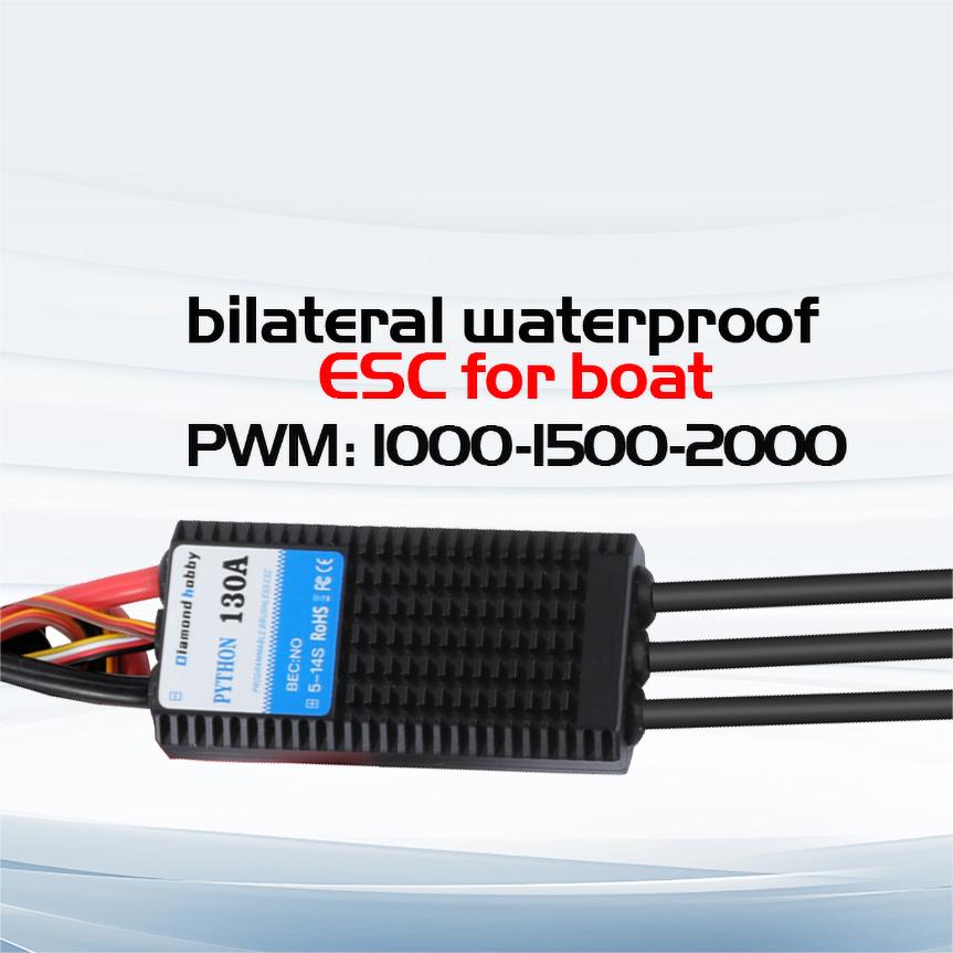 PYTHON Series Marine ESCs | High-Performance Waterproof  for RC Boats (20A-130A)
