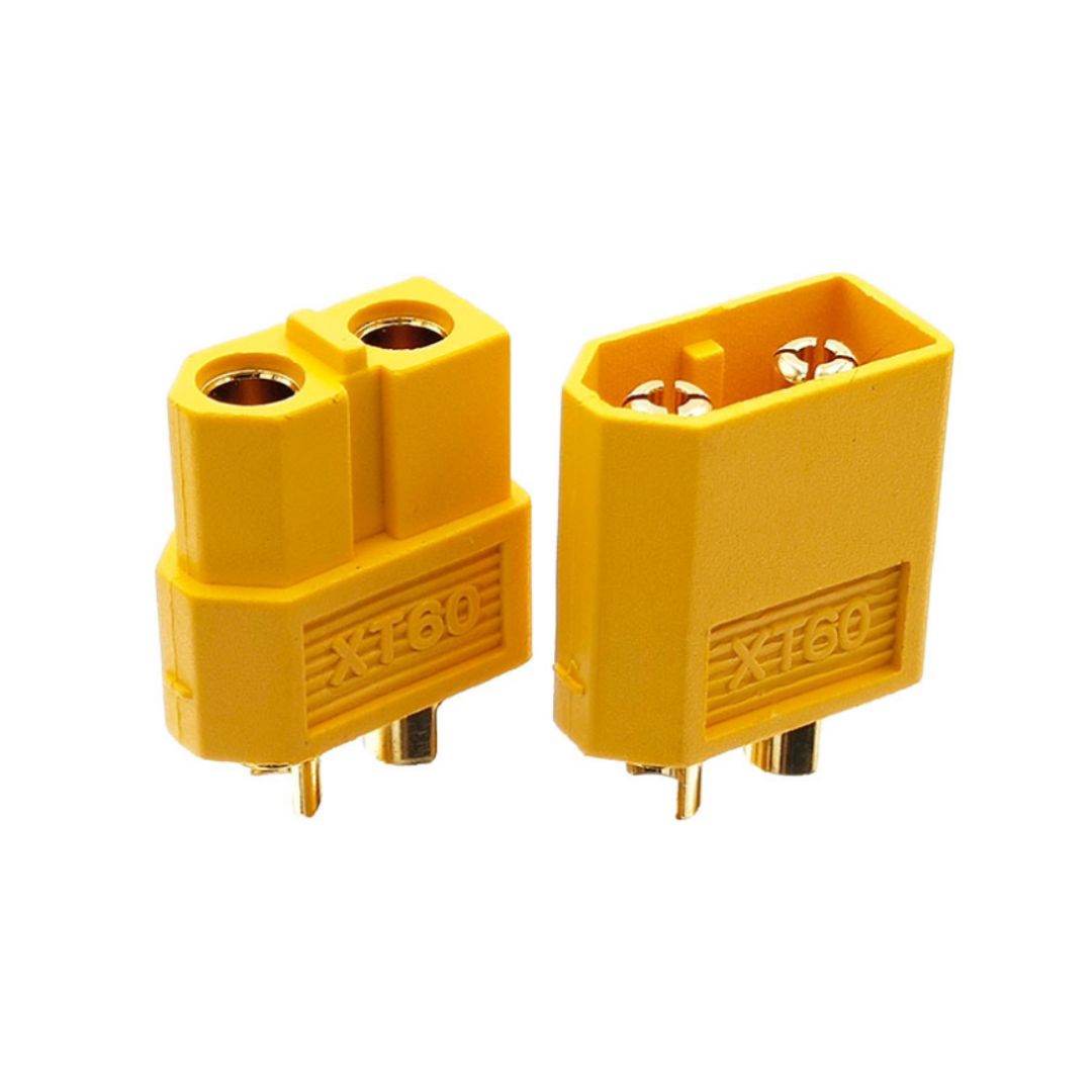 XT60 Connector - 60A Gold-Plated Power Connector for RC & DIY Projects