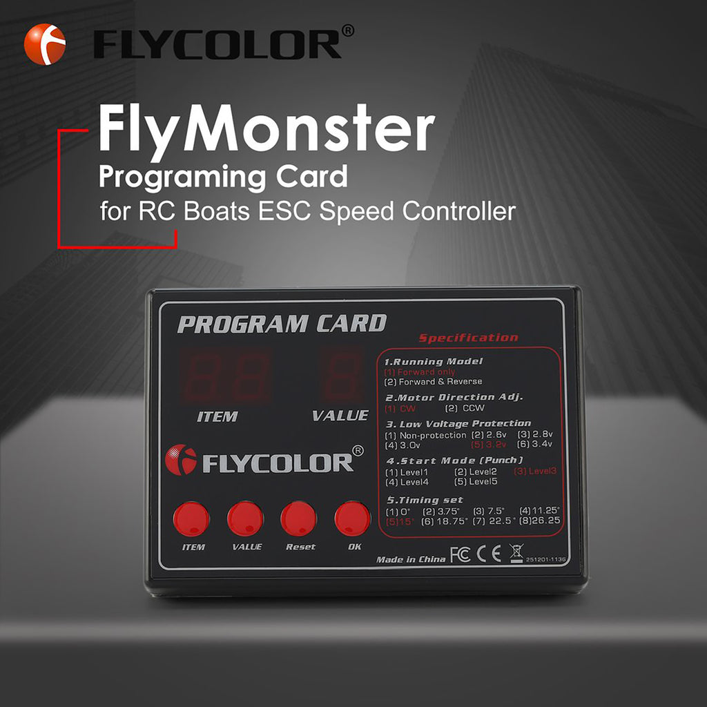 Flycolor Monster Program Card