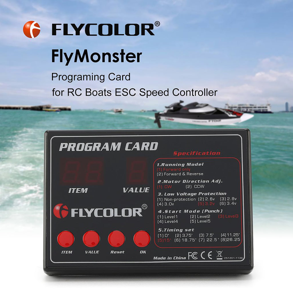 Flycolor Monster Program Card
