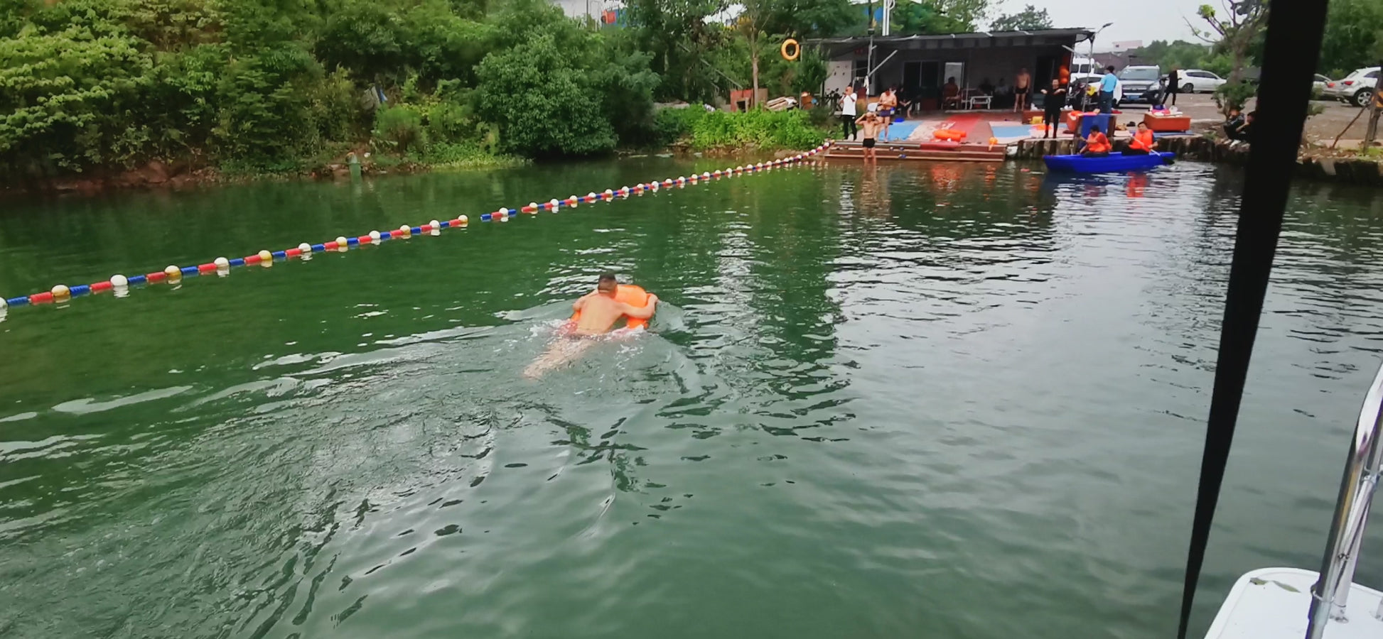 DD 24V 20KM/h Electric Remote Control U-shaped Rescue Boat Lifebuoy Equipment