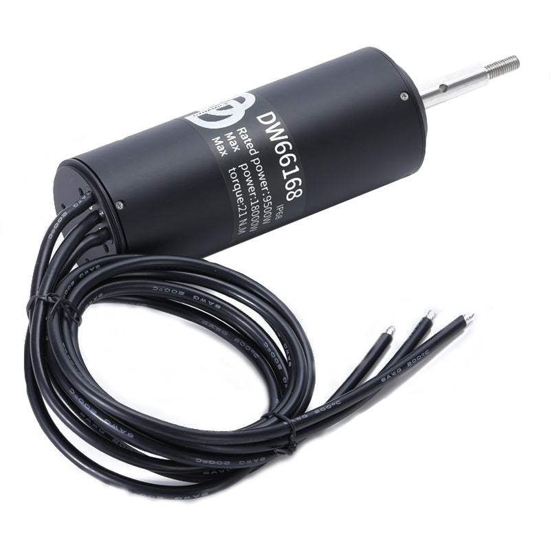 DW66168 18000W IP68 Waterproof Brushless Motor | 80KV-160KV High Torque 21Nm for ROV/Industrial
