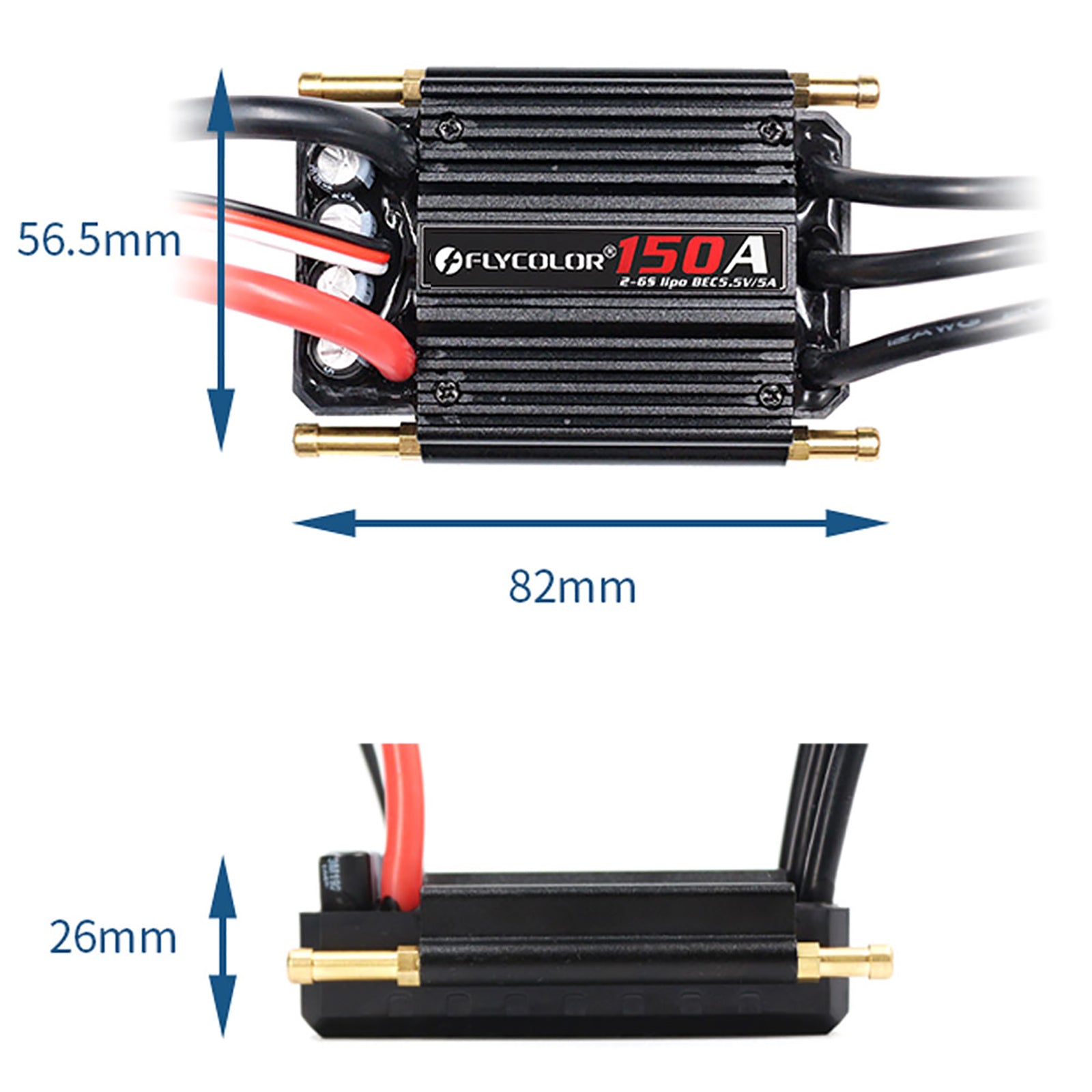 Flycolor Monster 150A ESC High Performance Waterproof ESC | 6S 5.5V/5A BEC