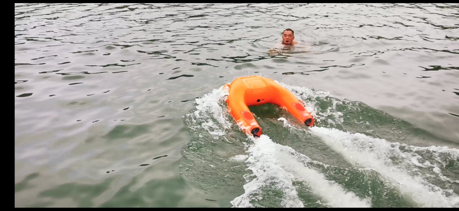 DD 24V 20KM/h Electric Remote Control U-shaped Rescue Boat Lifebuoy Equipment